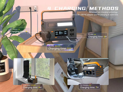 Portable Outdoor Household Mobile All-in-one 300W Power Storage Station