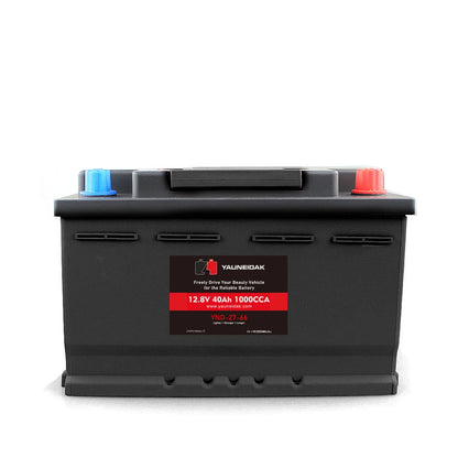 China Supplier Yanneidak CCA 1000A Lifepo4 Lithium Battery Pack Car Starter Battery 12.8V 40AH 3000 Cycles for Electric Vehicles