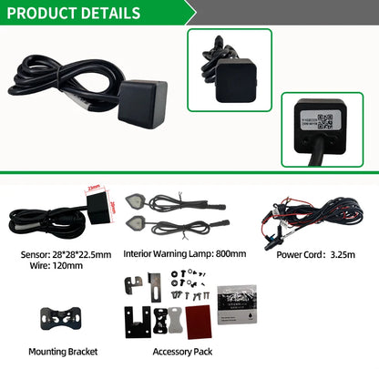 MT-04 Motorcycle 77Ghz Single radar BSD System with Warning Lamp
