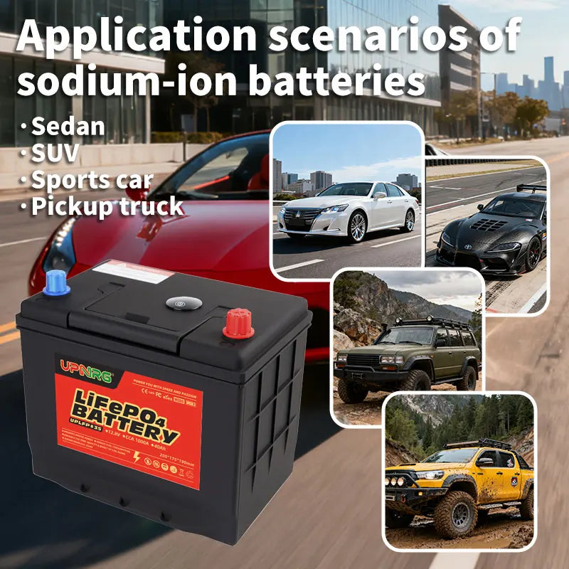 12.8V 40Ah-300Ah Lifepo4 Start-stop Solid State Lithium Battery 1000CCA 6000-Cycle for RV Boat Car Truck