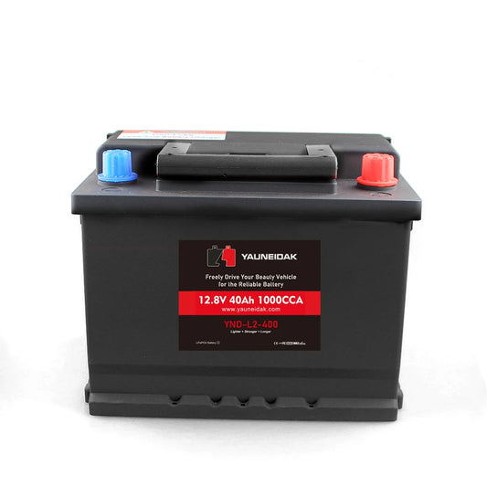 L2-400 12.8v40ah Quality Maintenance Free Auto Battery 12v Car Start Lithium-iron Batt
