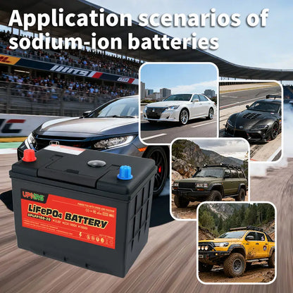 Yauneidak Automotive Solid State LiFePO4 Battery 12.8V 40Ah-100Ah Start-Stop Ready 4000 Cycles -25~45 Operating Temp Car