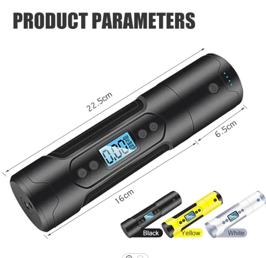 Tire Inflator Portable Air Pump-120PSI & 1000mAh, Accurate Pressure LCD Display, Bikes & Motorcycle Tires, Balls