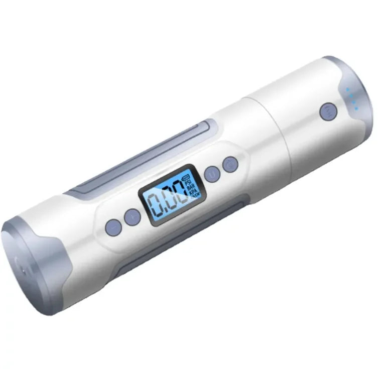 Tire Inflator Portable Air Pump-120PSI & 1000mAh, Accurate Pressure LCD Display, Bikes & Motorcycle Tires, Balls