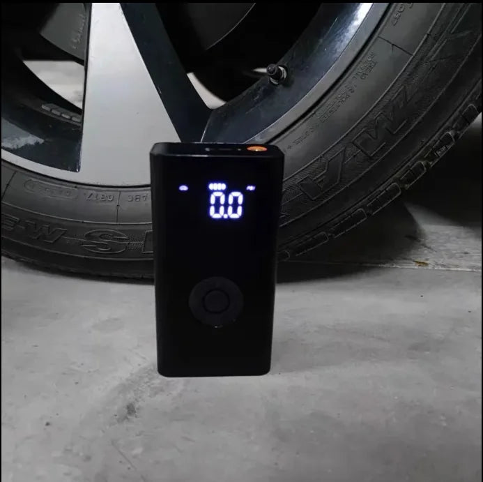 Car Tire Air Pump with Digital Pressure Gauge, LED Light and Auto Shutoff - for Cars, Motorcycles, Bicycles