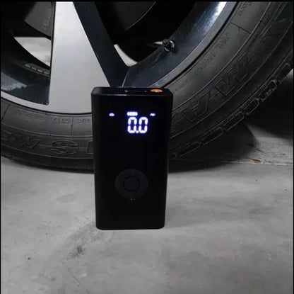 Car Tire Air Pump with Digital Pressure Gauge, LED Light and Auto Shutoff - for Cars, Motorcycles, Bicycles