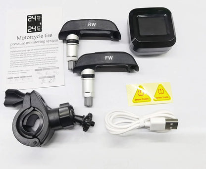 Motorcycle TPMS Internal Sensors Valve  Intelligent Tire Pressure Monitor System