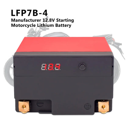 OEM Manufacturer LFP7B-4 UN38.3 12.8v True Capacity Safety Starting Motorcycle Lithium Battery Lithium Ion Batteries Pack