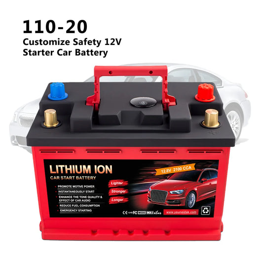 Factory-Price Custom 110-20 Safety Auto Starter Lithium Iron Phosphate LifePO4 Car Battery High Performance Lithium Ion Pack