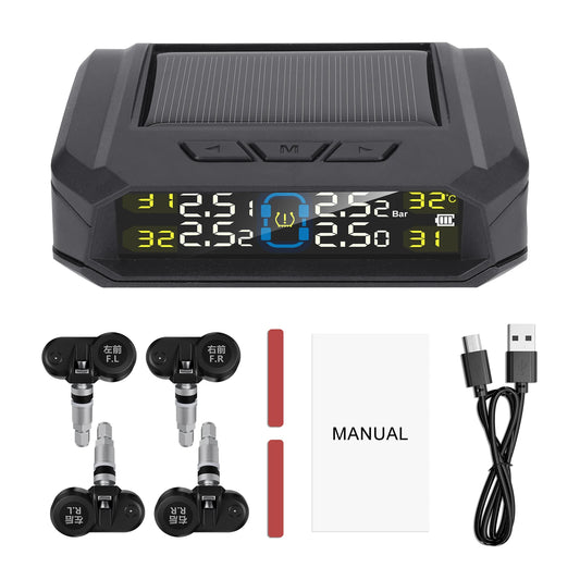 Tire Pressure Monitoring System Wireless Tire Pressure Detector Car Tire Pressure Tpms Built-in External Detector