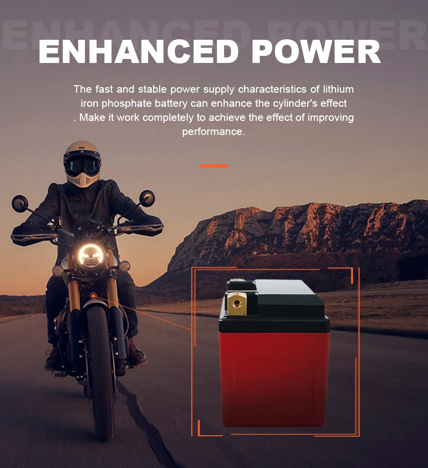 UPNRG Lightweight 200 CCA Starting Lithium Ion Battery Pack for Powersport Brand Supported with Warranty