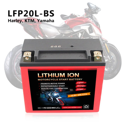 LFP20L-BS 12V 20Ah Rechargeable Motorcycle Starting Harley, KTM, Yamaha Lithium Iron Battery Lifepo4 Battery