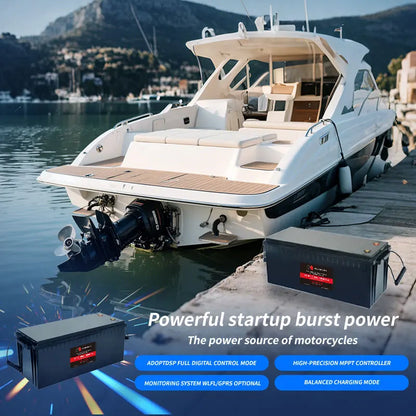 UPNRG 12V 100Ah LiFePO4 Deep Cycle Lithium Battery for Marine Solar RV Boat Use