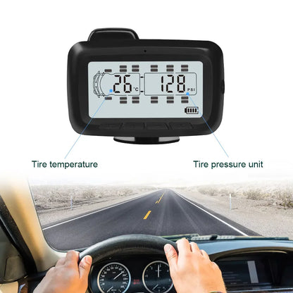 6 Wheels Tire Pressure Monitoring System Usb Truck Tpms Sensors for Truck Universal Wireless Bluetooths Tire Pressure Monitoring