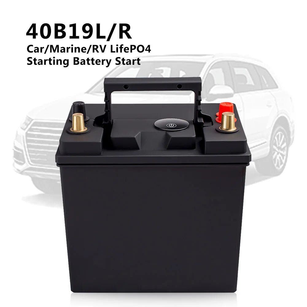 40B19L/R Car/marine/RV LifePO4 Starting Battery Start and Stop  Lithium Iron Phosphate Car Battery
