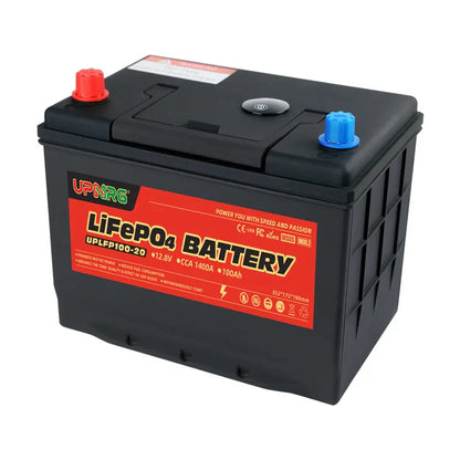 Yauneidak Automotive Solid State LiFePO4 Battery 12.8V 40Ah-100Ah Start-Stop Ready 4000 Cycles -25~45 Operating Temp Car