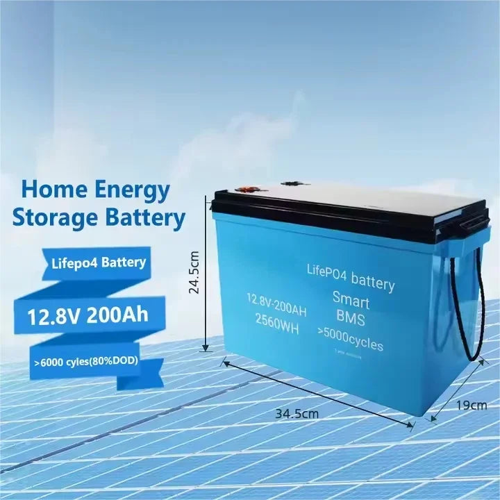 Portable 100AH 12.8V LiFePO4 Battery Box Racks Electric Power Station for Home Energy Storage Stackable CAN Communication Port