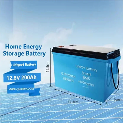Portable 100AH 12.8V LiFePO4 Battery Box Racks Electric Power Station for Home Energy Storage Stackable CAN Communication Port