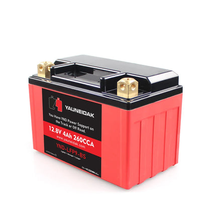 Custom Motorcycle Lithium Ion 12.8V 280CCA 4Ah Starting Battery Lifepo4 with 2 Year Warranty Wholesale