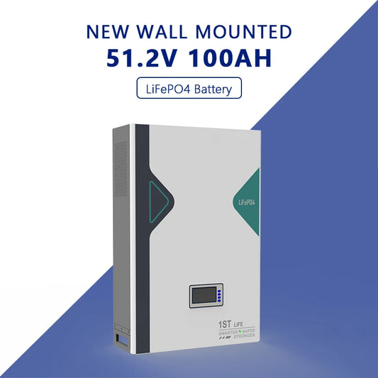 Wall-Mounted 51.2V100AH Home Energy Storage Battery Pack with RS485 Communication Port Conveniently Used Concurrently