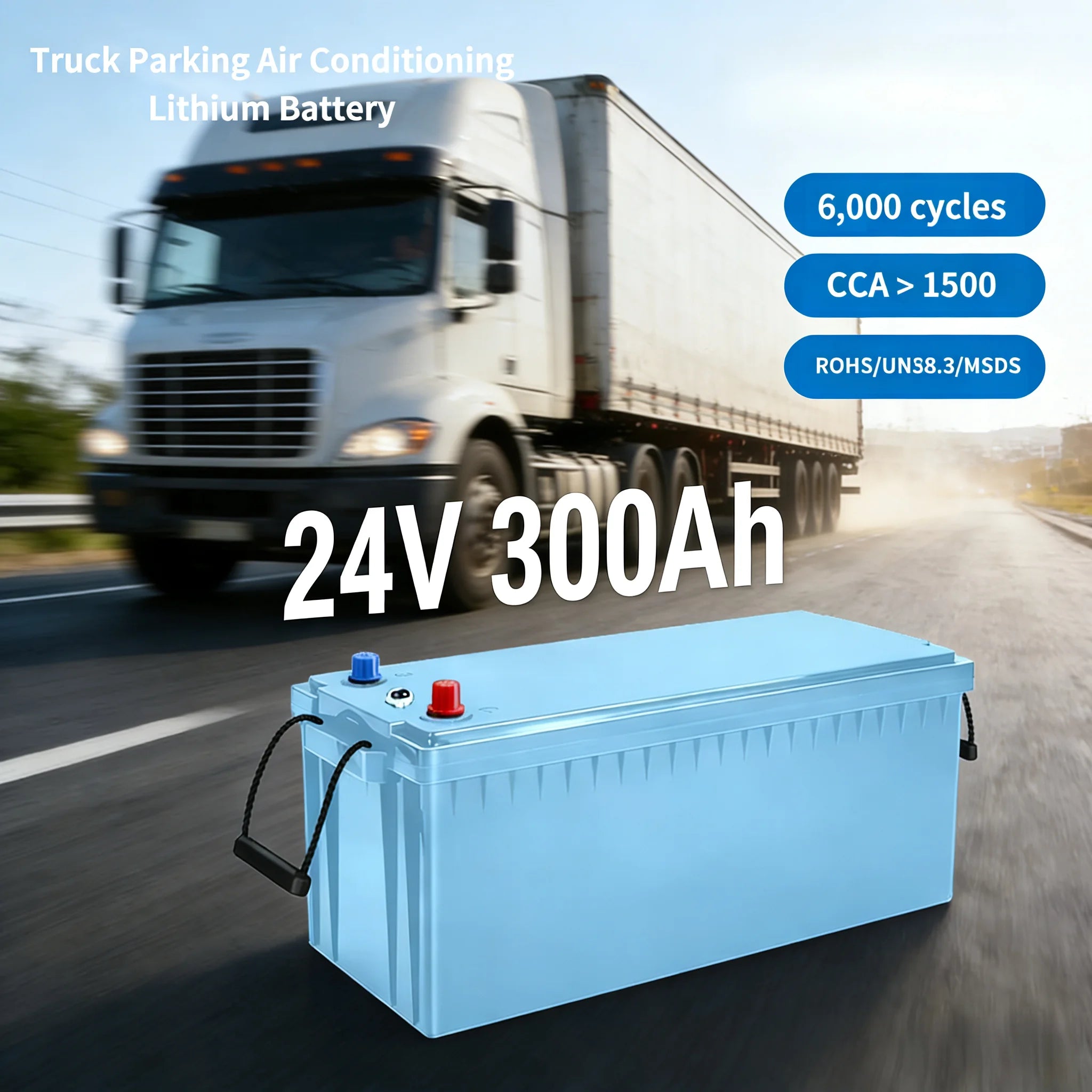25.6v 300ah Lithium Battery for Truck