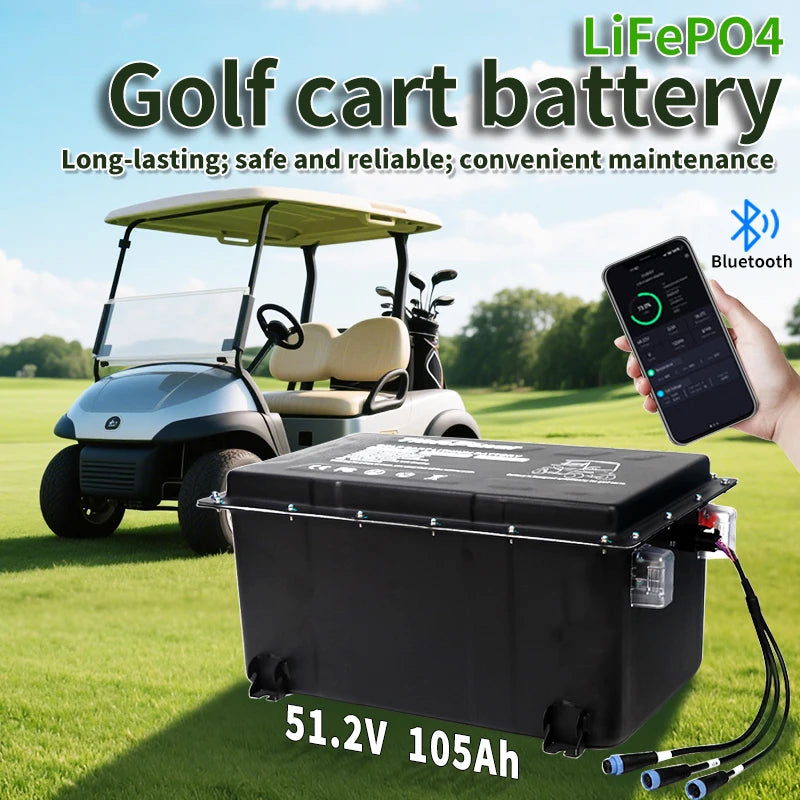 51.2V 100Ah LiFePO4 Battery for Golf Cart - Image 2