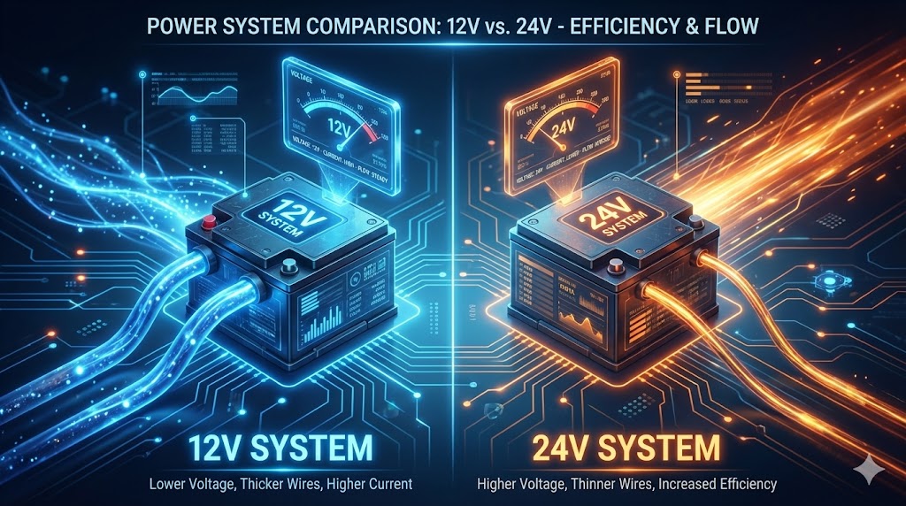 What are the differences between 12V and 24V, and which one is more suitable for you?